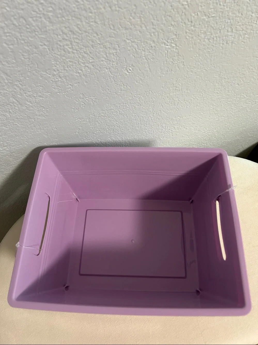 3-Pack Purple Plastic Storage Tub- Bin with Handles-Home Accents-Gift Basket-NEW